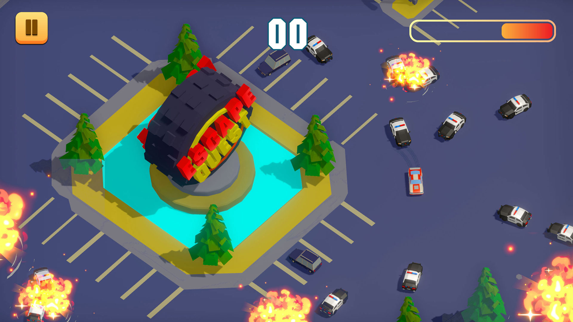 escape quest police car chase game screenshot